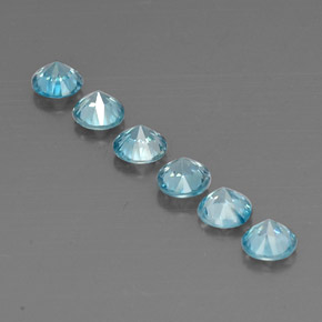 Zircon Gemstone in 4.6 mm Size for Sale, Zircon Stone in Blue Color