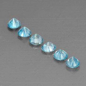 Zircon Gemstone in 4.5 mm Size for Sale, Zircon Stone in Blue Color