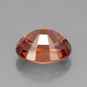 Zircon Gemstone in 9 x 7 mm (calibrated) Size for Sale, Zircon Stone in Orange Color