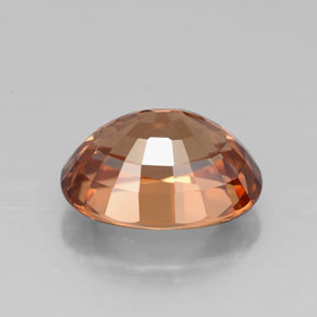 Zircon Gemstone in 9 x 7 mm (calibrated) Size for Sale, Zircon Stone in Orange Color