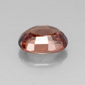 Zircon Gemstone in 9 x 7 mm (calibrated) Size for Sale, Zircon Stone in Rose Orange Color