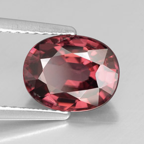 2.94 ct Pink Zircon Stone, Natural Zircon in Oval Facet Shape for Sale