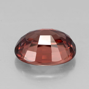 Zircon Gemstone in 9 x 7 mm (calibrated) Size for Sale, Zircon Stone in Deep Red Color