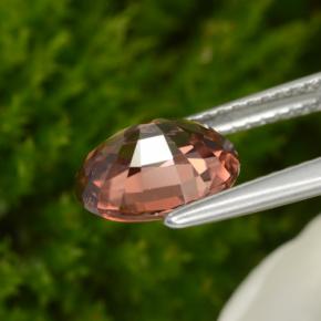 Zircon Gemstone in 9 x 7 mm (calibrated) Size for Sale, Zircon Stone in Rose Color