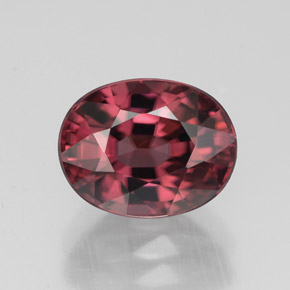 3.40 ct Pink Zircon Gemstone, Zircon Gem in Oval Facet Shape for Sale.
