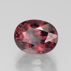 3.40 ct Pink Zircon Stone, Natural Zircon in Oval Facet Shape for Sale