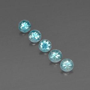 hellblau Zirkon Edelstein - 0.6ct Diamanten-Schliff (ID: 318666)