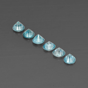Zircon Gemstone in 4.4 mm Size for Sale, Zircon Stone in Blue Color