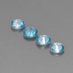 Zircon Gemstone in 4.5 mm Size for Sale, Zircon Stone in Blue Color