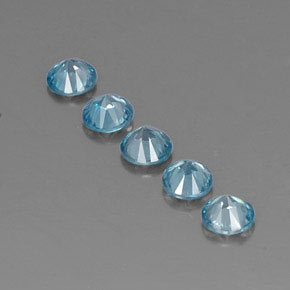 Zircon Gemstone in 4.4 mm Size for Sale, Zircon Stone in Blue Color