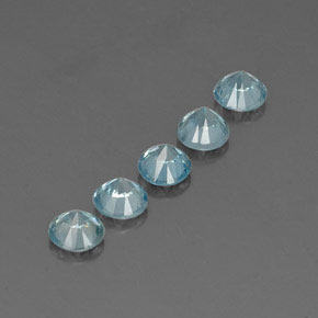 Zircon Gemstone in 4.6 mm Size for Sale, Zircon Stone in Blue Color