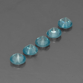 Zircon Gemstone in 4.6 mm Size for Sale, Zircon Stone in Blue Color