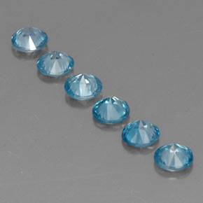 Zircon Gemstone in 4.7 mm Size for Sale, Zircon Stone in Blue Color