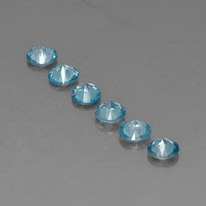 Zircon Gemstone in 4.5 mm Size for Sale, Zircon Stone in Blue Color
