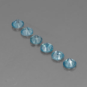 Zircon Gemstone in 4.4 mm Size for Sale, Zircon Stone in Blue Color