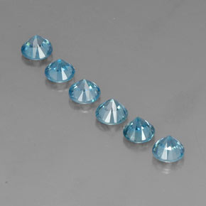 Zircon Gemstone in 4.7 mm Size for Sale, Zircon Stone in Blue Color