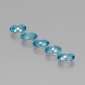 Zircon Gemstone in 6 x 4 mm (calibrated) Size for Sale, Zircon Stone in Blue Color