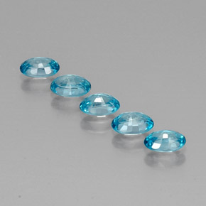 Zircon Gemstone in 6 x 4 mm (calibrated) Size for Sale, Zircon Stone in Blue Color