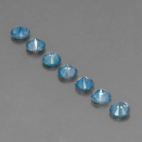 Zircon Gemstone in 3.1 mm Size for Sale, Zircon Stone in Blue Color