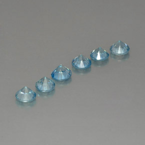 Zircon Gemstone in 4.7 mm Size for Sale, Zircon Stone in Blue Color