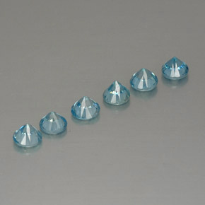 Zircon Gemstone in 4.6 mm Size for Sale, Zircon Stone in Blue Color