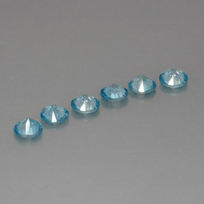 Zircon Gemstone in 4.7 mm Size for Sale, Zircon Stone in Blue Color