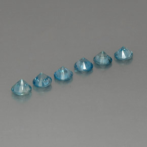 Zircon Gemstone in 4.5 mm Size for Sale, Zircon Stone in Blue Color