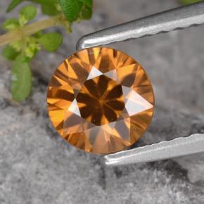 0.97 ct Orange Zircon Gemstone, Zircon Gem in Diamond-Cut Shape for Sale.
