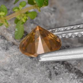 Zircon Gemstone in 5.6 mm Size for Sale, Zircon Stone in Orange Color