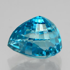 Zircon Gemstone in 11 x 8.1 mm Size for Sale, Zircon Stone in Blue Color