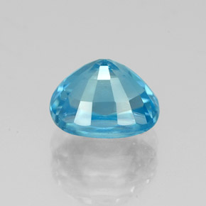 Zircon Gemstone in 8 x 6.5 mm Size for Sale, Zircon Stone in Blue Color
