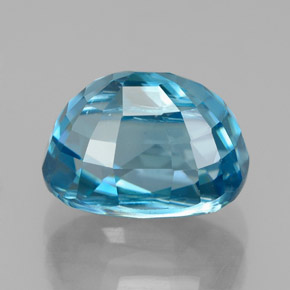 Zircon Gemstone in 10.2 x 7.6 mm Size for Sale, Zircon Stone in Blue Color