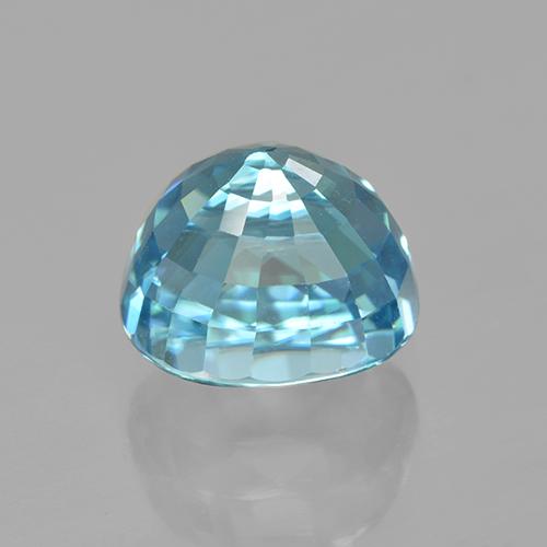 Zircon Gemstone in 9.2 x 7.4 mm Size for Sale, Zircon Stone in Blue Color