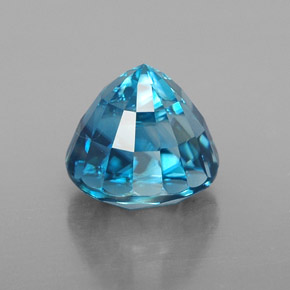 Zircon Gemstone in 8 mm (calibrated) Size for Sale, Zircon Stone in Blue Color
