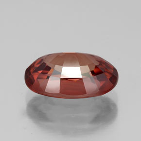 Zircon Gemstone in 10.6 x 7.5 mm Size for Sale, Zircon Stone in Deep Rose Red Color