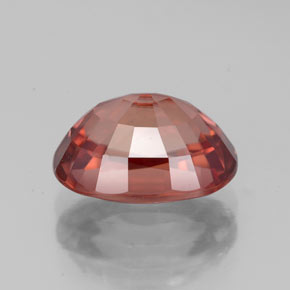 Zircon Gemstone in 10.1 x 7.4 mm Size for Sale, Zircon Stone in Rose Orange Color