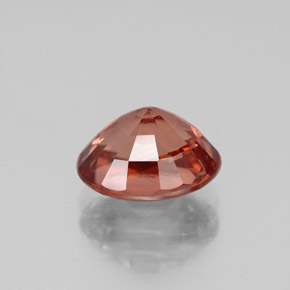 Zircon Gemstone in 9 x 7 mm (calibrated) Size for Sale, Zircon Stone in Rose Orange Color