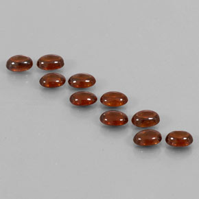 Medium-Dark Brown Zirkon Edelstein - 0.8ct Oval Cabochon (ID: 337602)