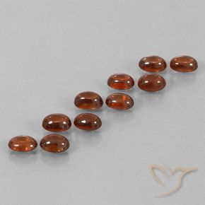 9.79 ctw Brown Zircon Stones, Natural Zircon in Oval Cabochon Shape for Sale