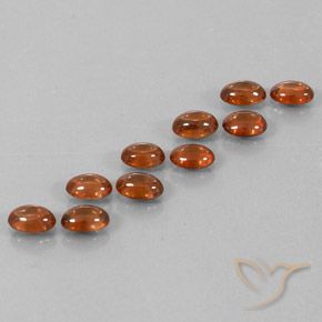 7.62 ctw Brown Zircon Stones, Natural Zircon in Oval Cabochon Shape for Sale