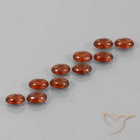 7.45 ctw Brown Zircon Stones, Natural Zircon in Oval Cabochon Shape for Sale