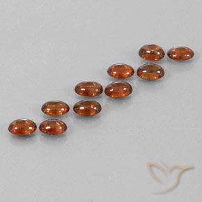 7.73 ctw Brown Zircon Stones, Natural Zircon in Oval Cabochon Shape for Sale