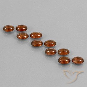 7.69ctw Natural Deep Orange Zircon, Oval, Transparent