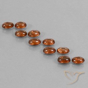 7.72ctw Natural Dark Orange Zircon, Oval, Transparent