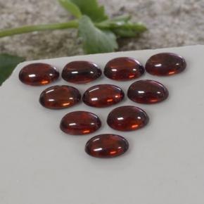 8.14 ctw Orange Zircon Stones, Natural Zircon in Oval Cabochon Shape for Sale