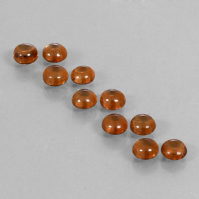 0.6ct Round Cabochon Orange Zircon Gem for sale 0.6ct Round Cabochon Orange Zircon Gem (ID: 337628)