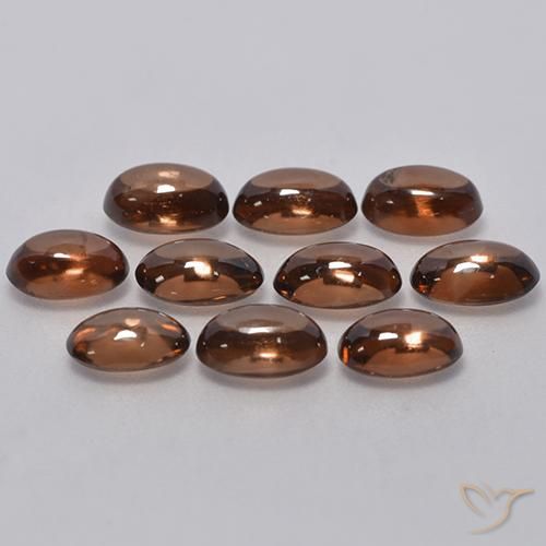 Zircon Gemstones in 6 x 4 mm (calibrated) Size for Sale, Zircon Stones in Medium Brown Color