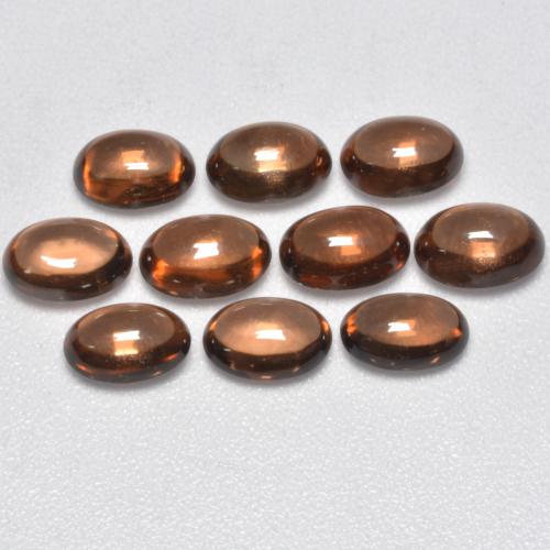 Warm Brown Zircon Gem - 0.8ct Oval Cabochon (ID: 337663)