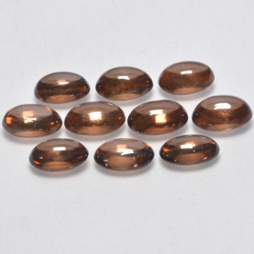 Zircon Gemstones in 6.1 x 4.2 mm Size for Sale, Zircon Stones in Warm Brown Color