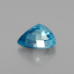 Zircon Gemstone in 8.7 x 7.2 mm Size for Sale, Zircon Stone in Blue Color